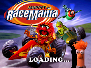 Muppet Race Mania title screen for Playstation